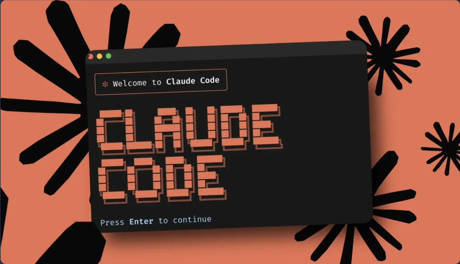 Claude Code terminal welcome screen illustration